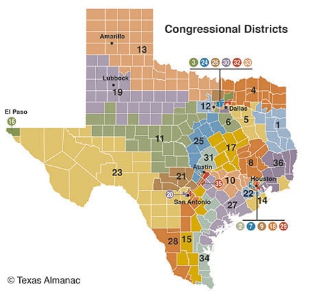 Map of Congressional Districts