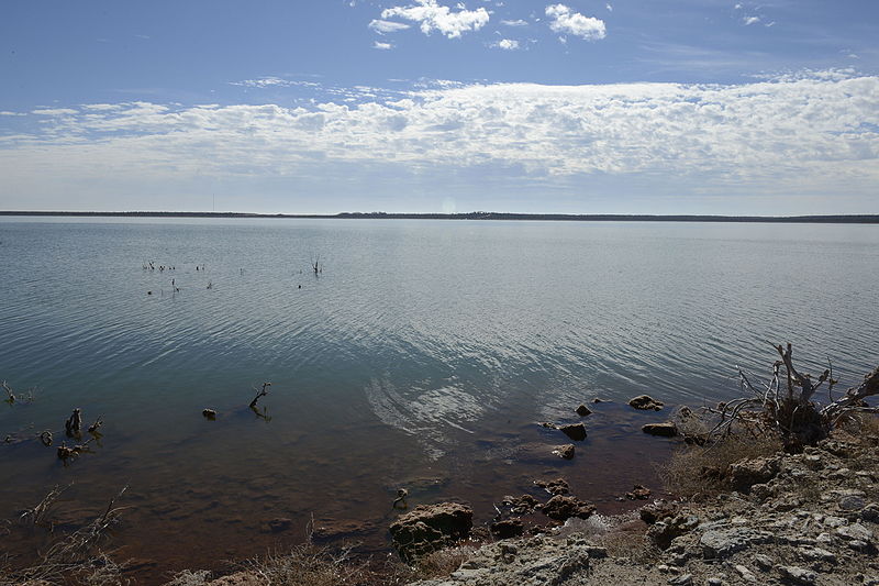 A View of Truscott Brine Lake
