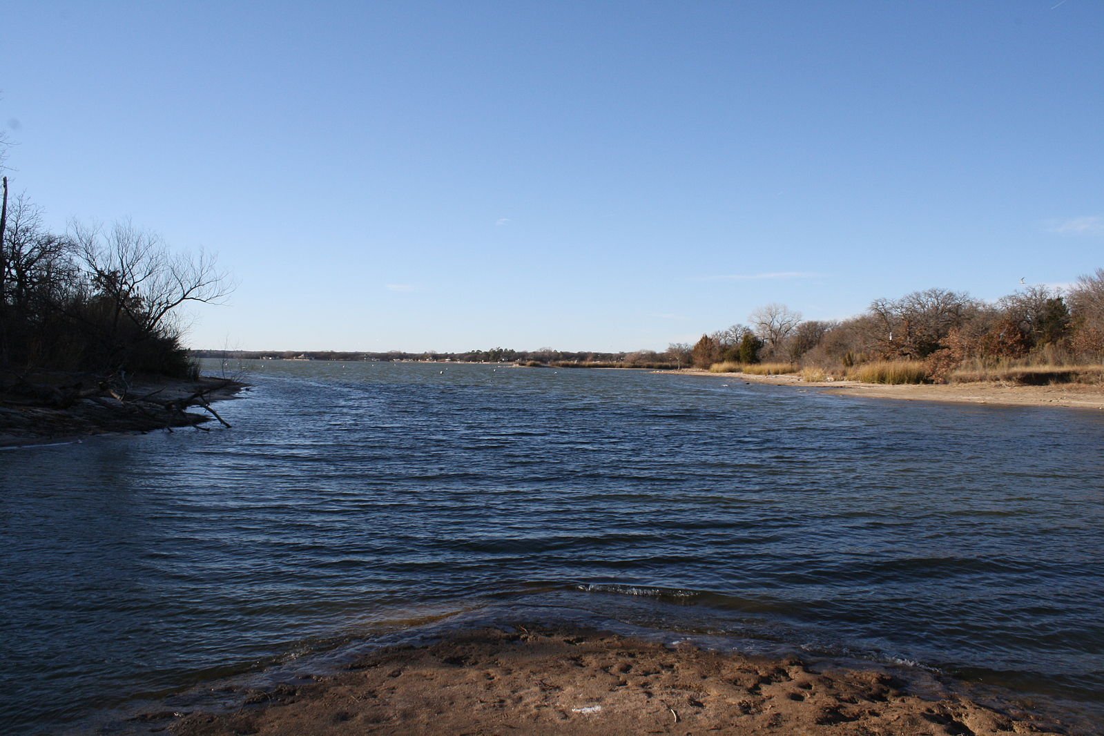 A view of the lake from Tarrant County
