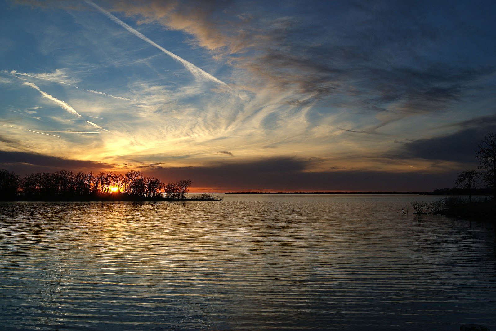 Sunset over Ray Roberts Lake