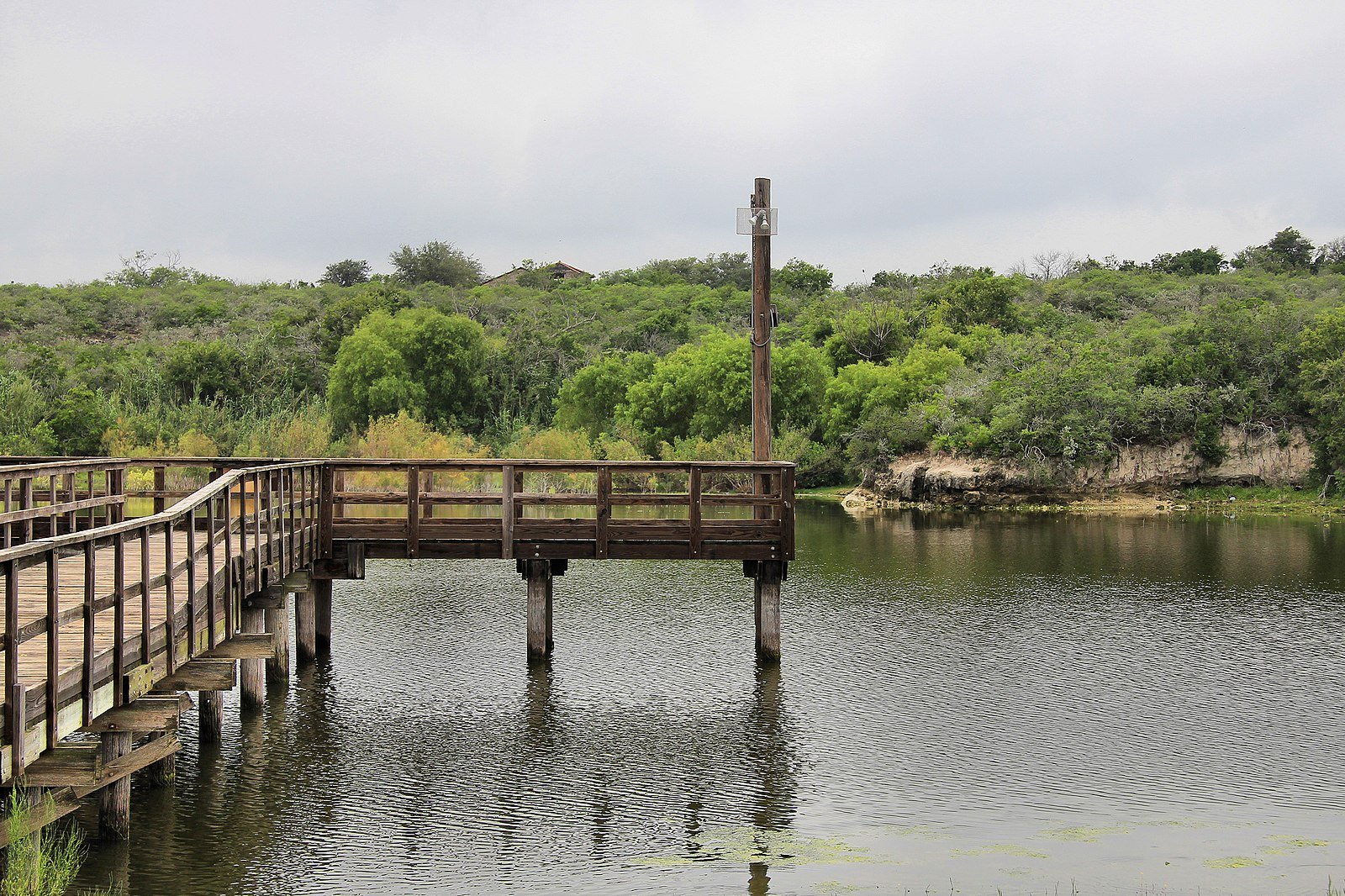 A fishing pier on Lake Corpus Christi