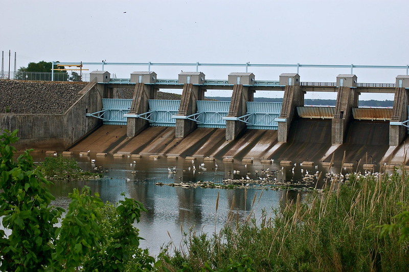 The dam at Trinidad Lake